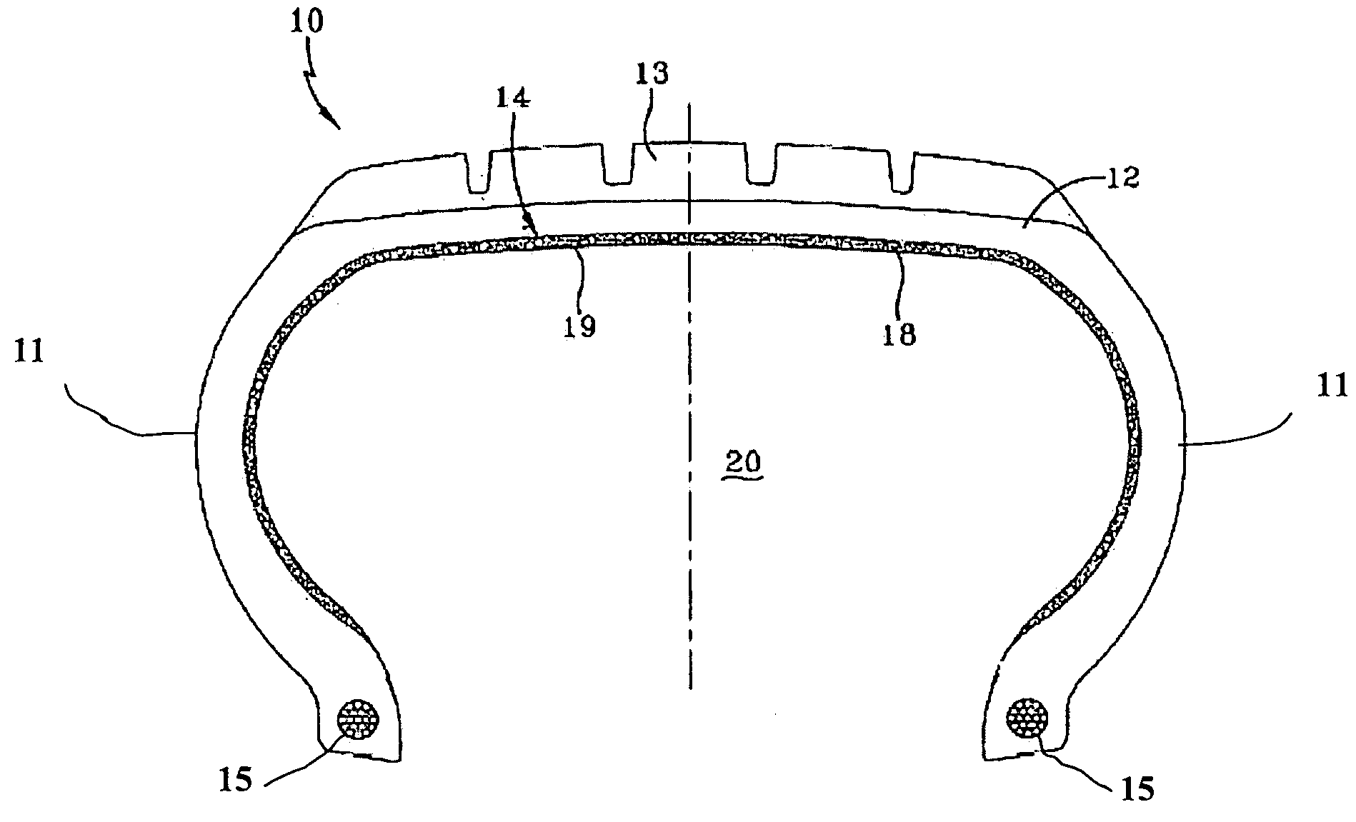 Tire with integral foamed noise damper