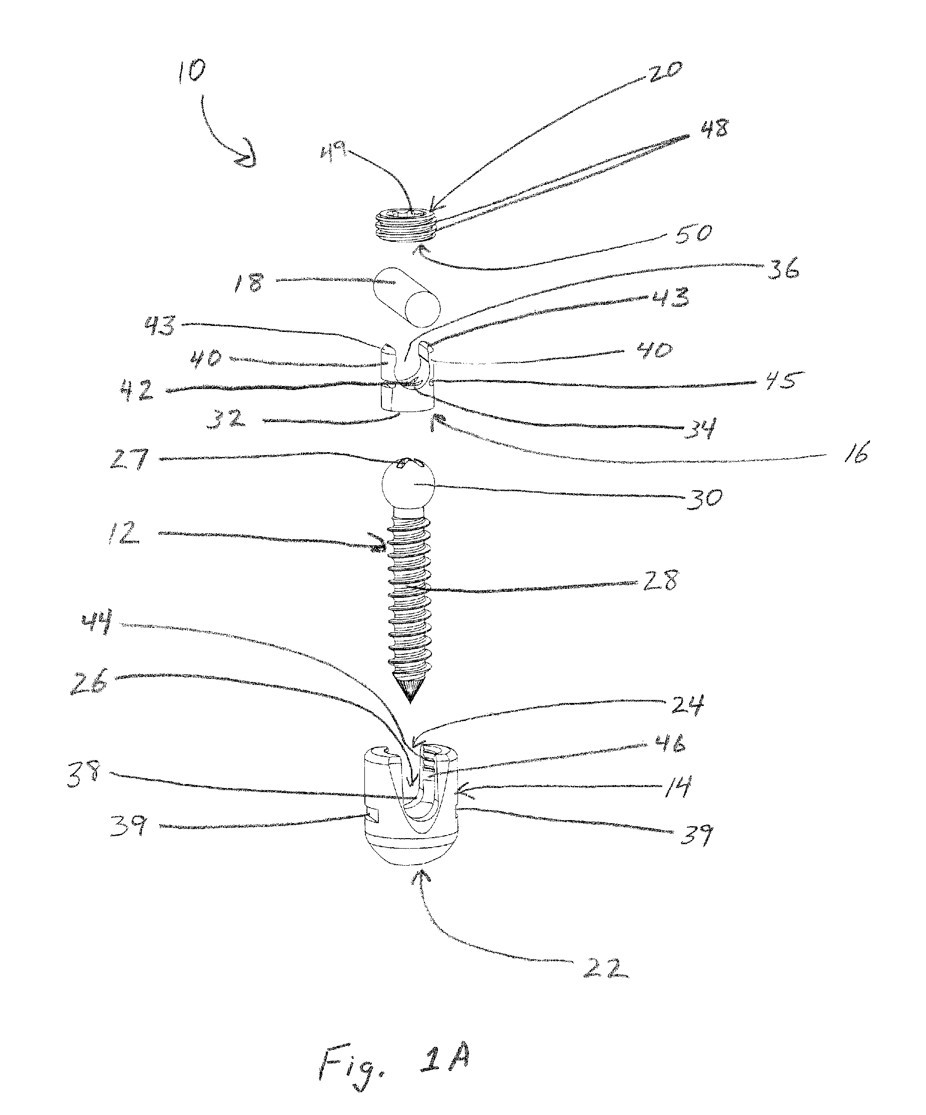 Bone screw and associated assembly and methods of use thereof