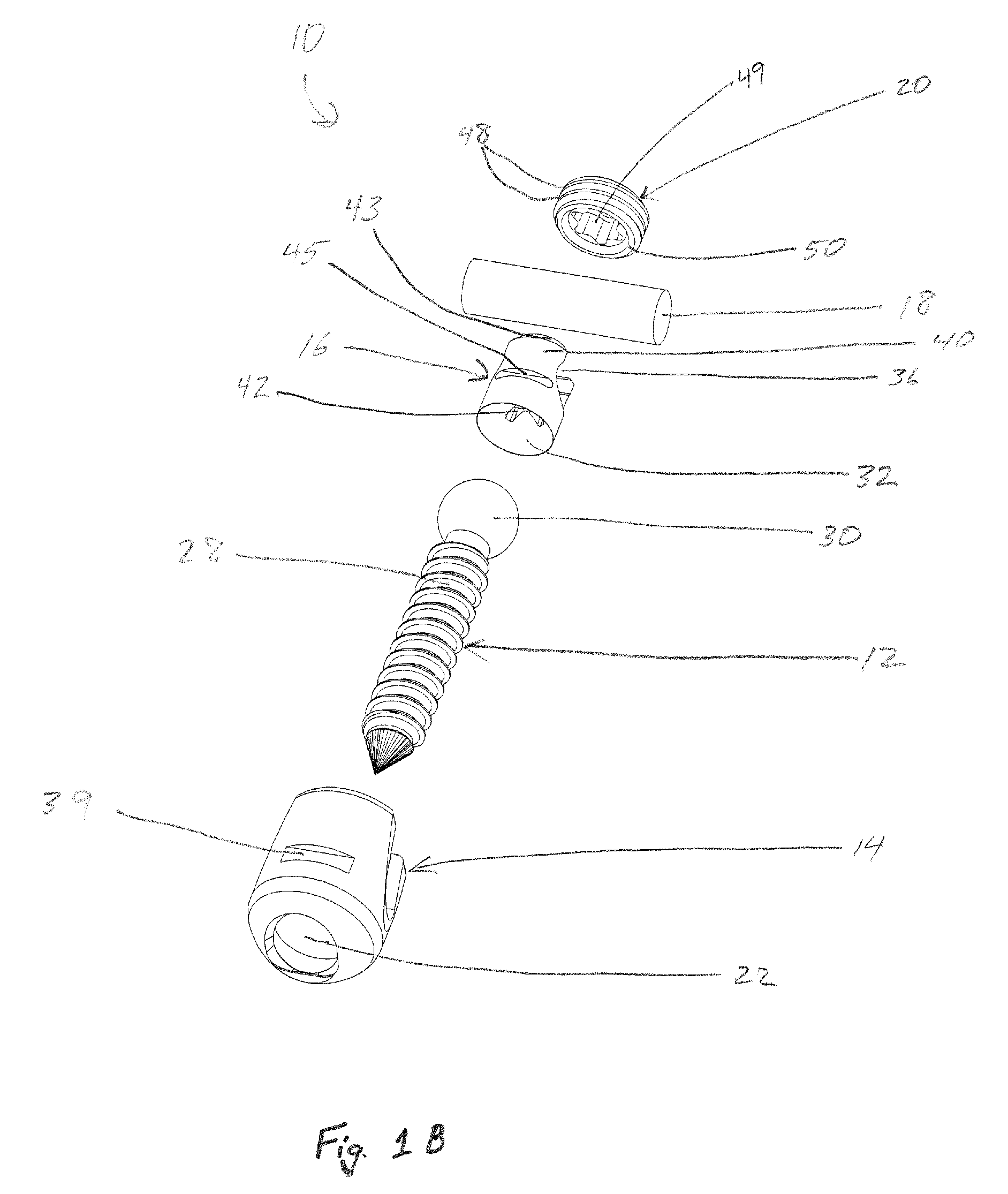 Bone screw and associated assembly and methods of use thereof