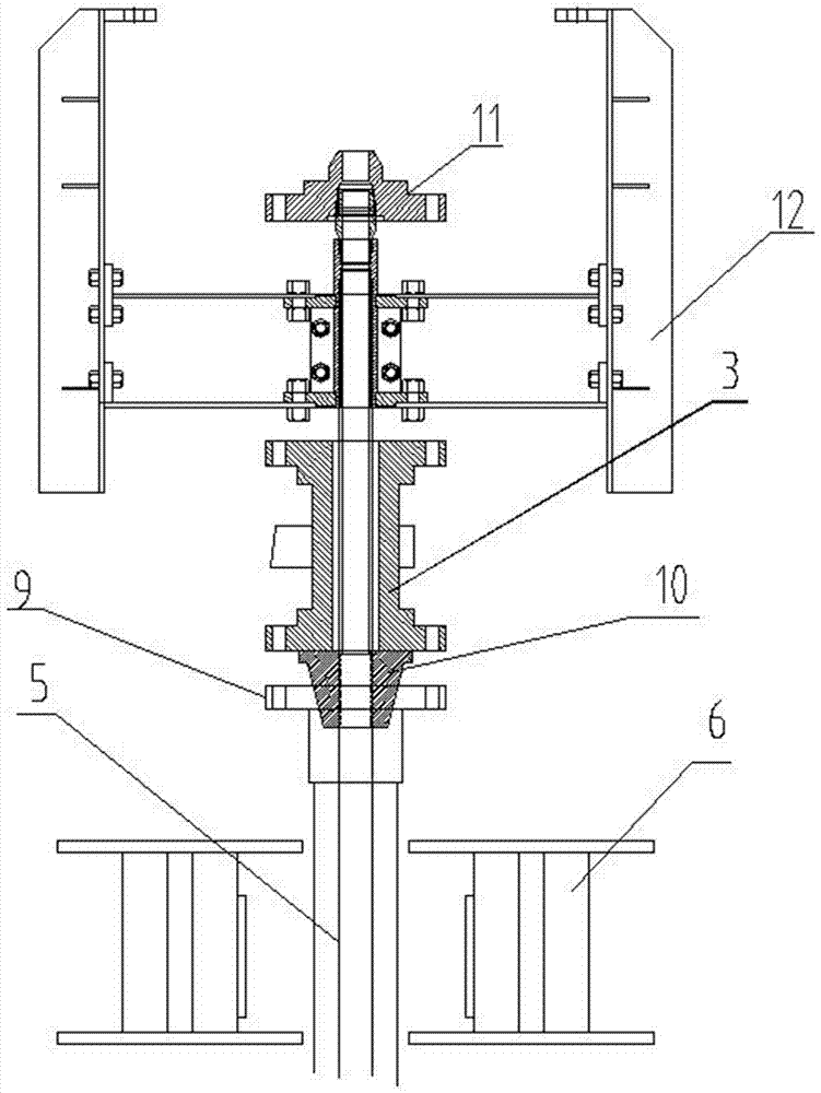 Hydraulic hoisting device for replacing pipe column and wellhead part and method thereof