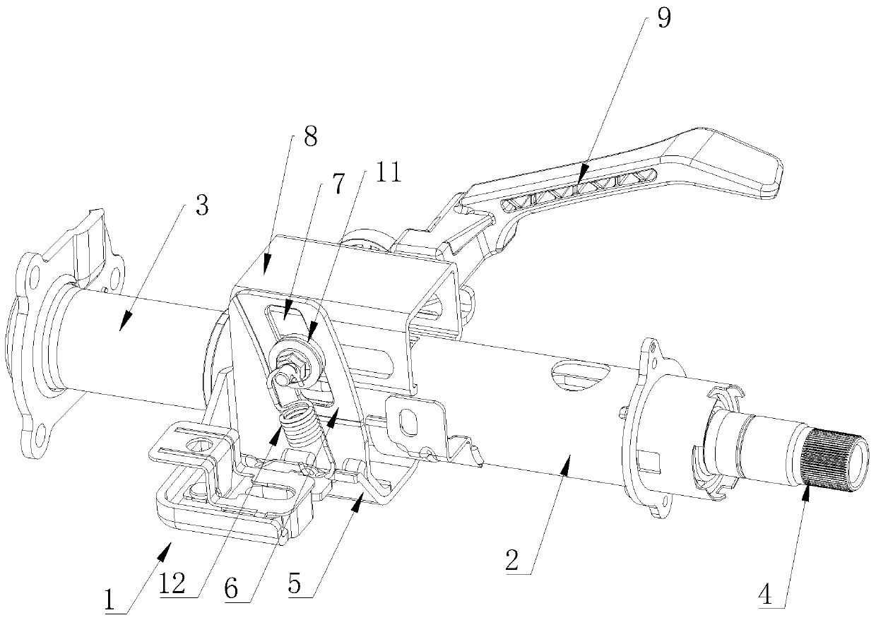 Four-way adjustment steering column assembly