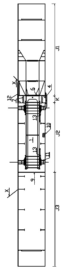 Installation construction method for bridge rigid hinge