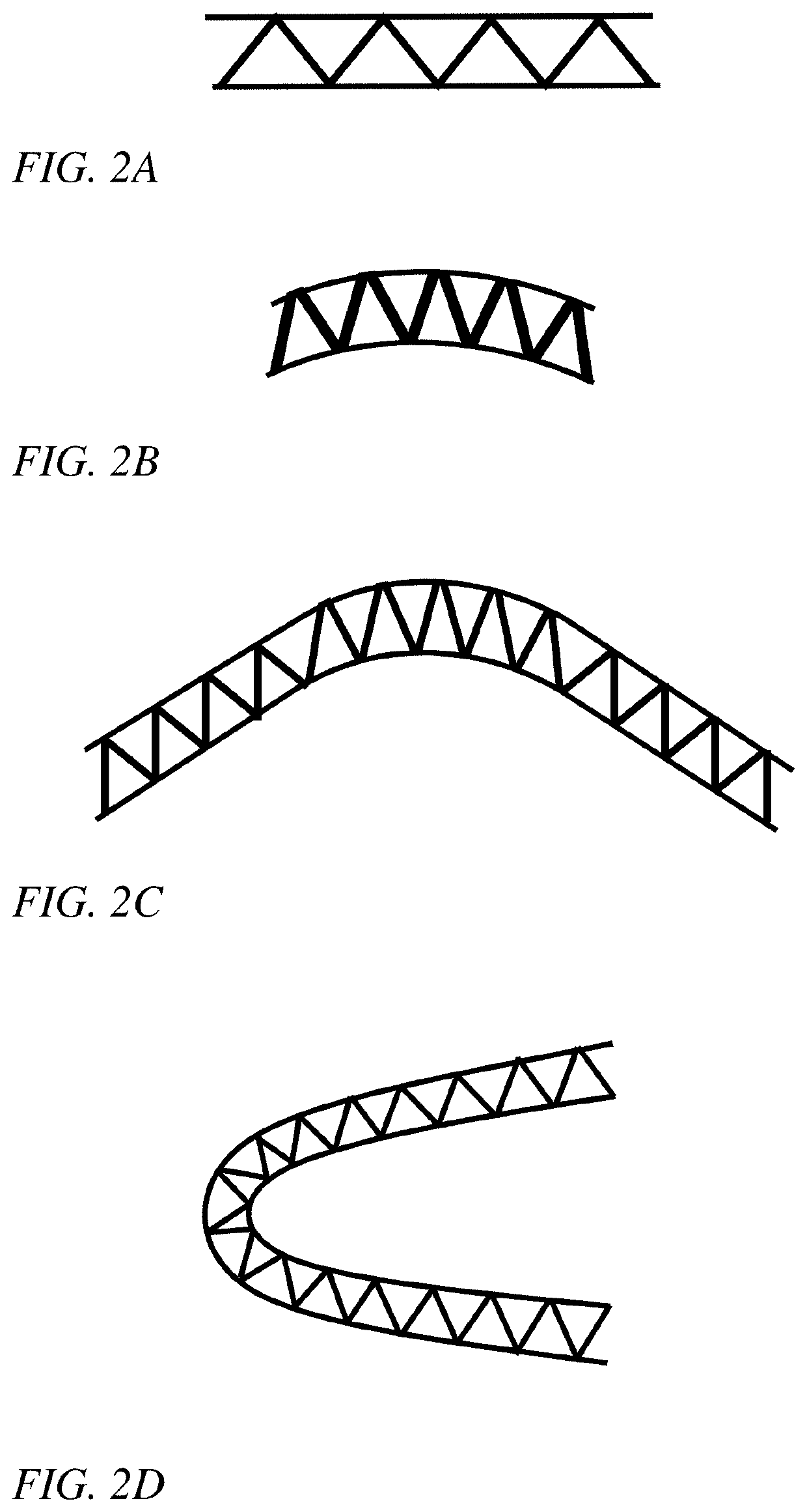 Curved high temperature alloy sandwich panel with a truss core and fabrication method