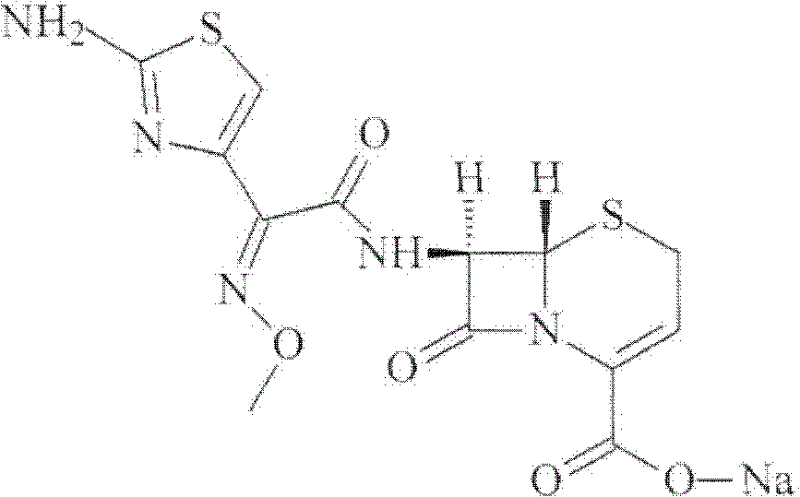 Cefuroxime sodium compound and new preparation method thereof