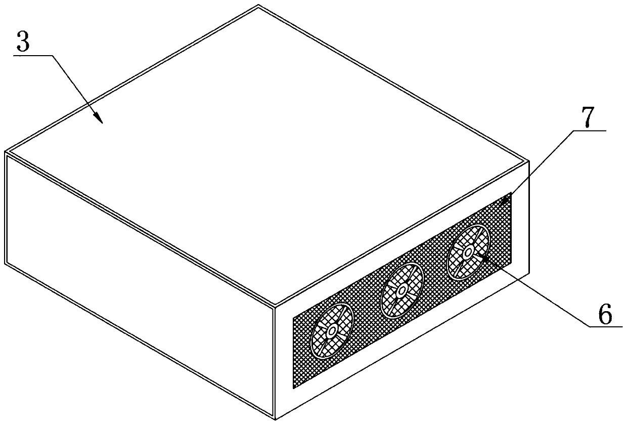 Automatic vibration control cabinet for precast concrete beam