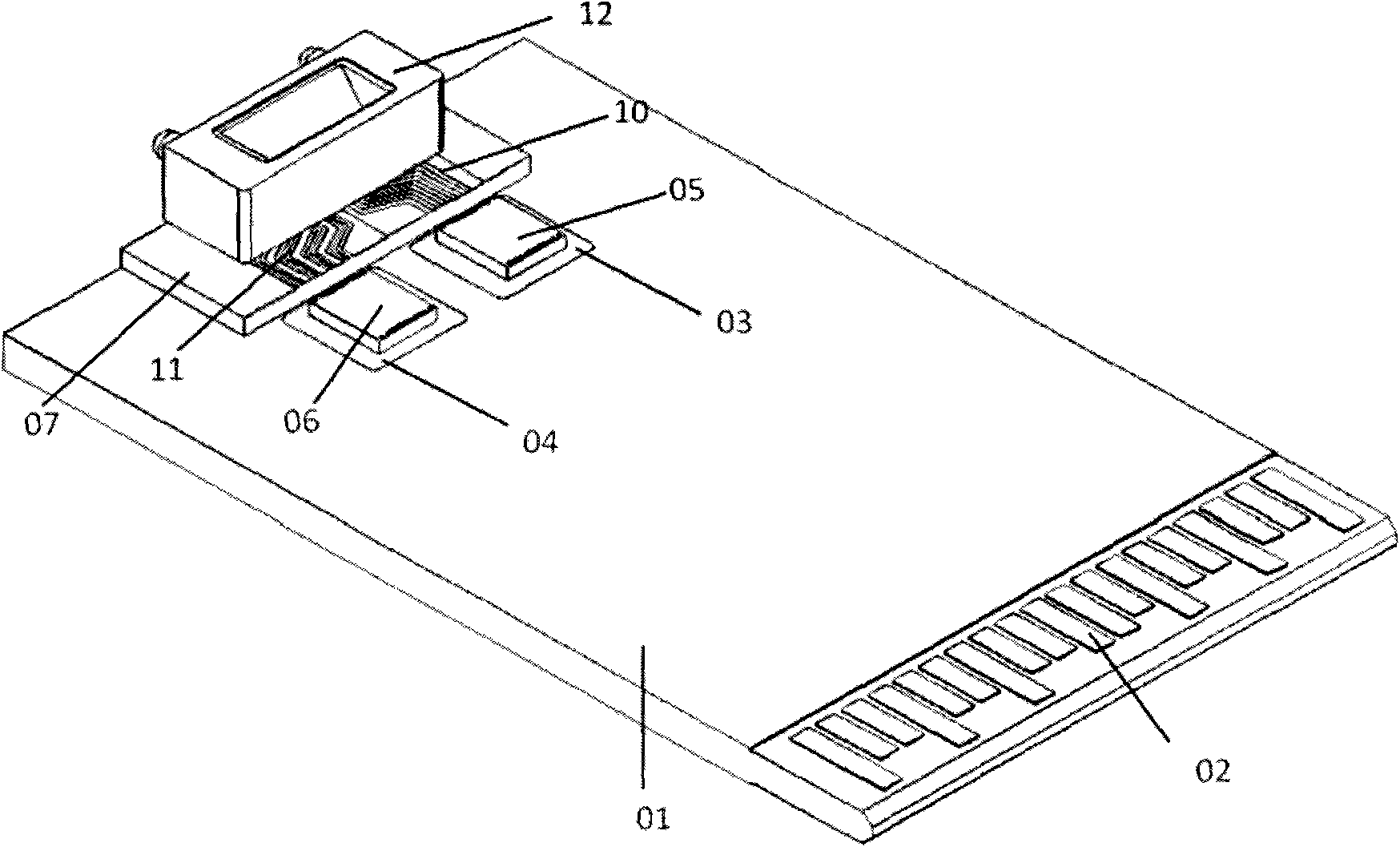 Parallel optical transceiving component for high-speed transmission