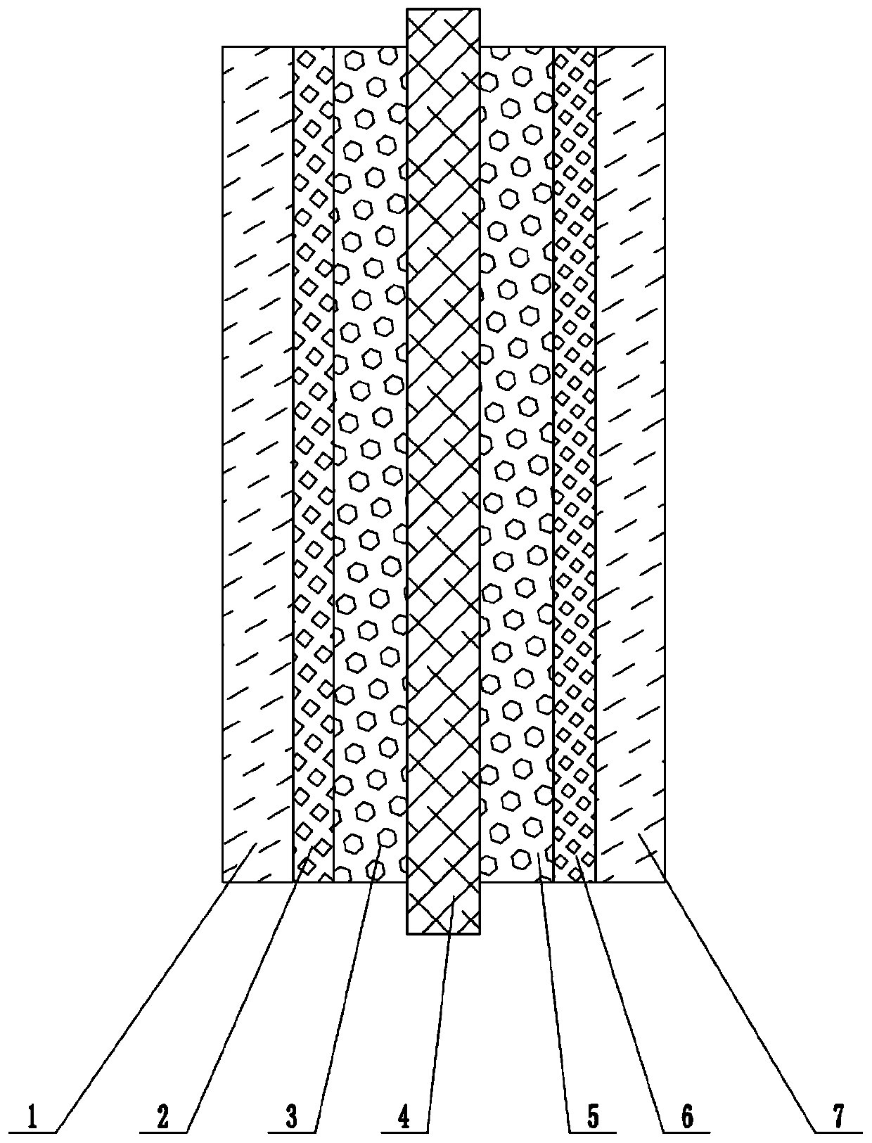 Medium-temperature proton exchange membrane fuel cell membrane electrode and preparation method thereof