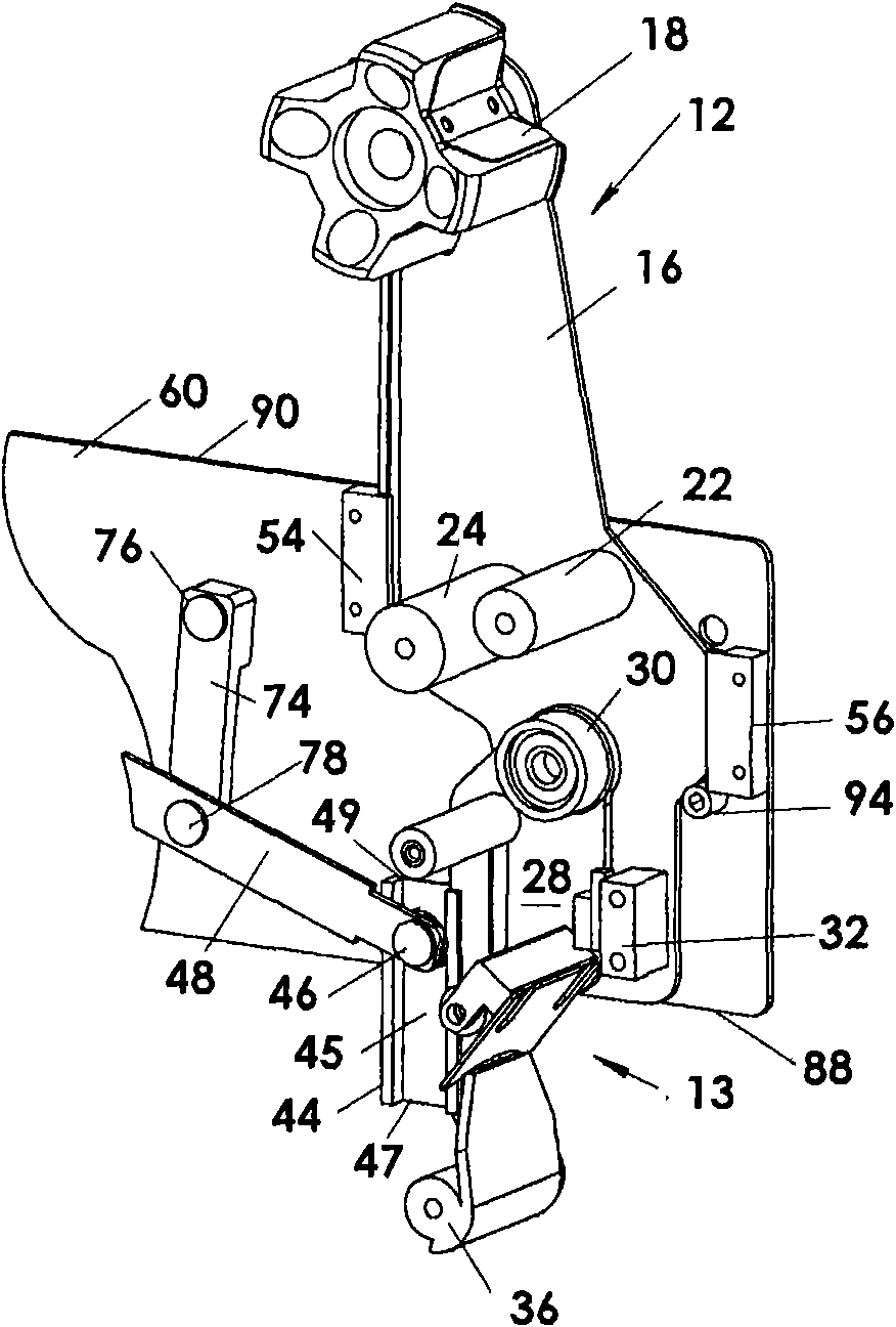 Strip material applicator of case sealer