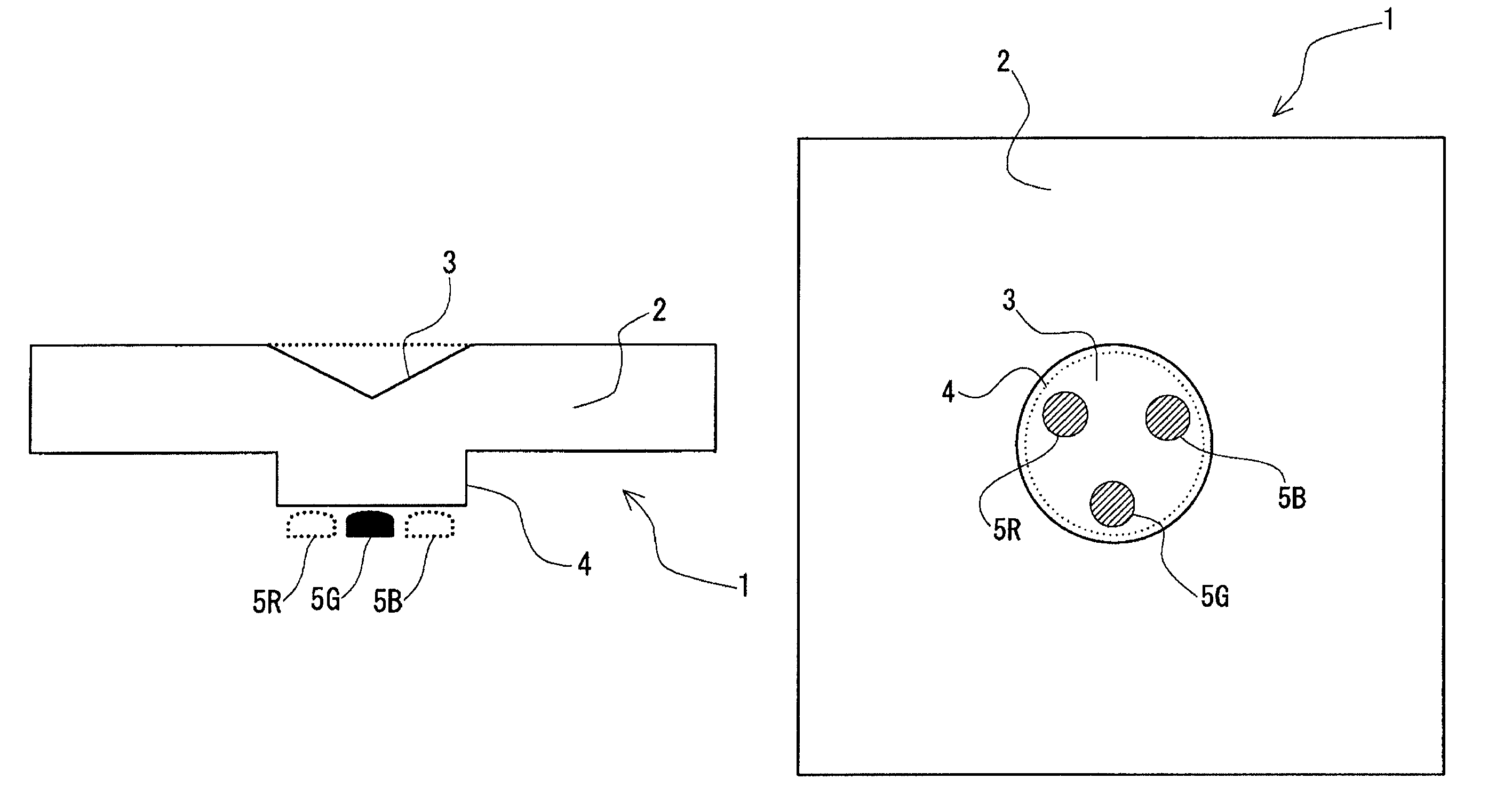 Light guide member having light mixing protrusion, flat light source device, and display device