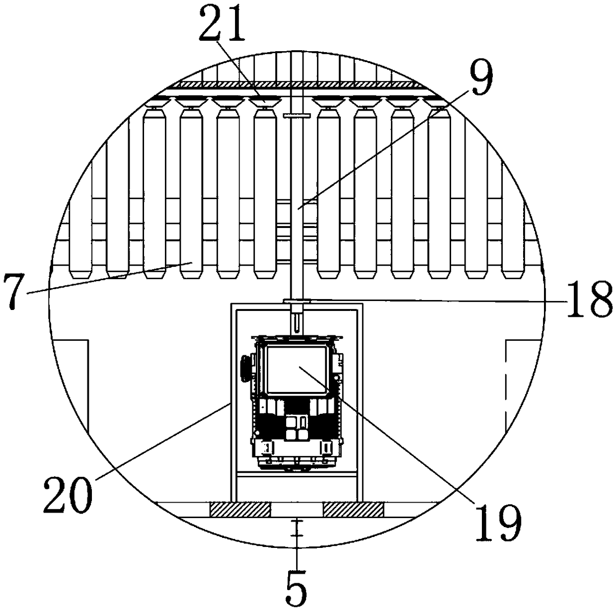 High-power honeycomb dust remover for industrial production