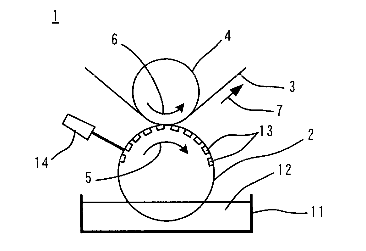 Photogravure press and method for manufacturing multilayer ceramic electronic component