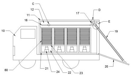 Automobile glass transportation carriage and packaging equipment thereof