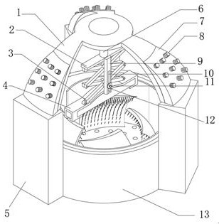 Metal part cleaning device