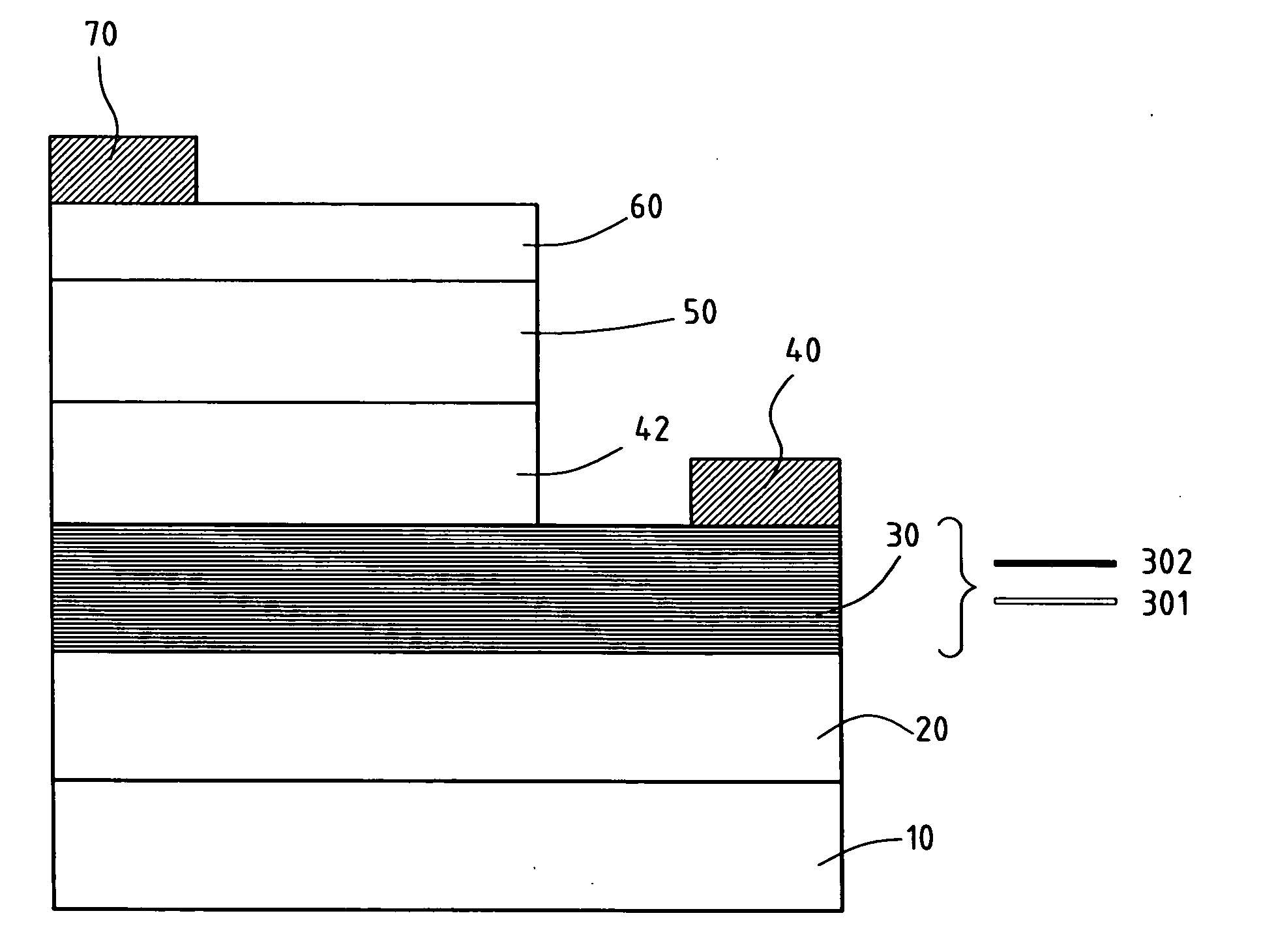 Gallium-nitride based multi-quantum well light-emitting diode n-type contact layer structure