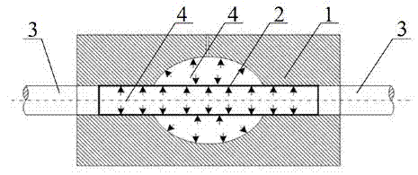 Differential pressure forming method for local large-deformation hollow pieces