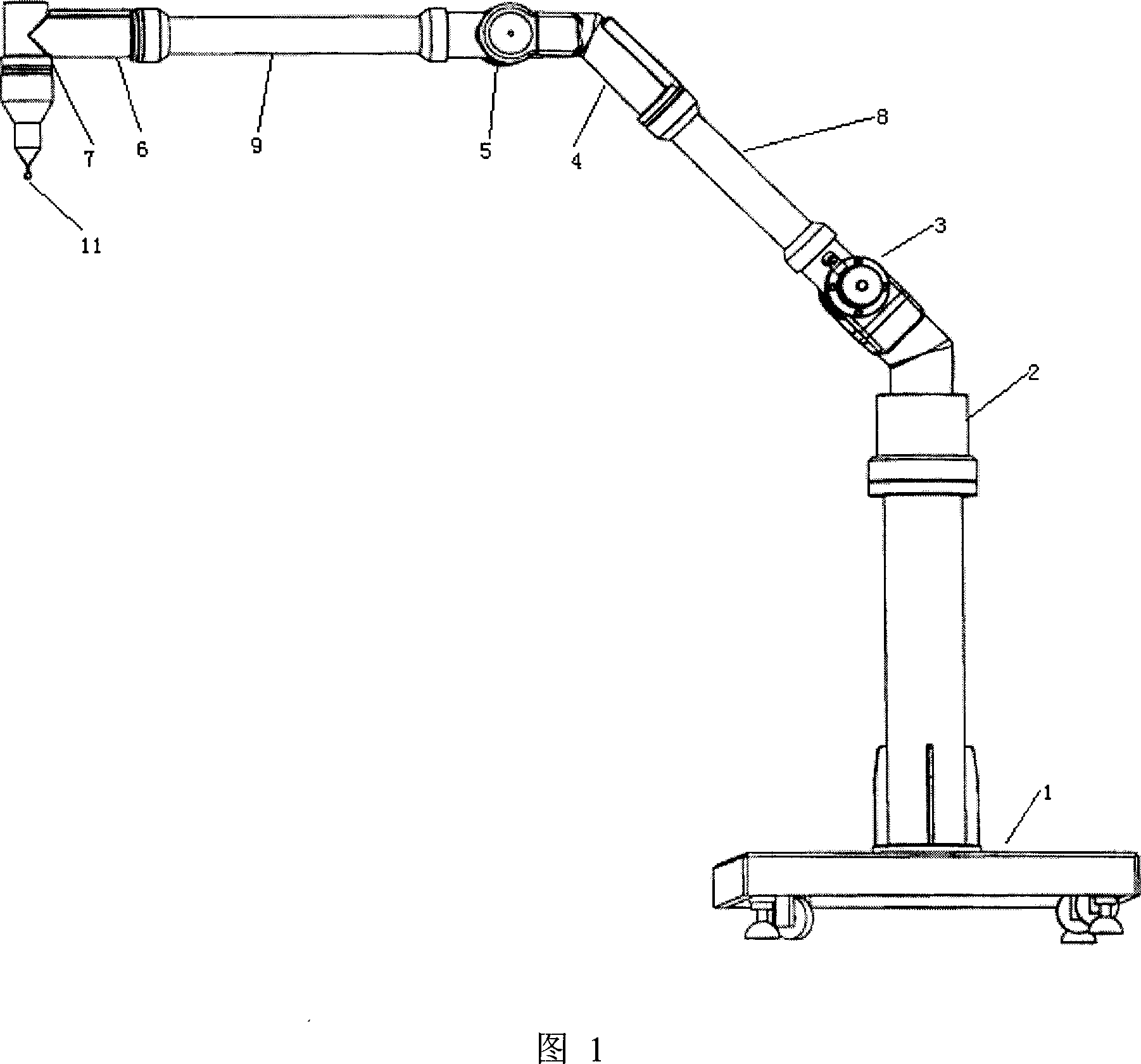 Portable reverse measuring system for area-structure light