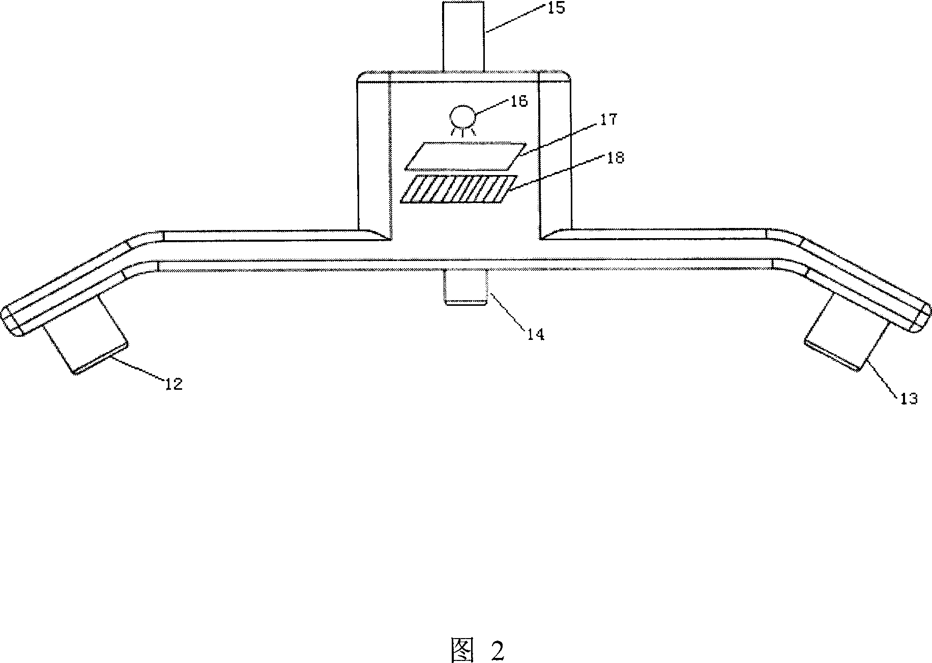 Portable reverse measuring system for area-structure light