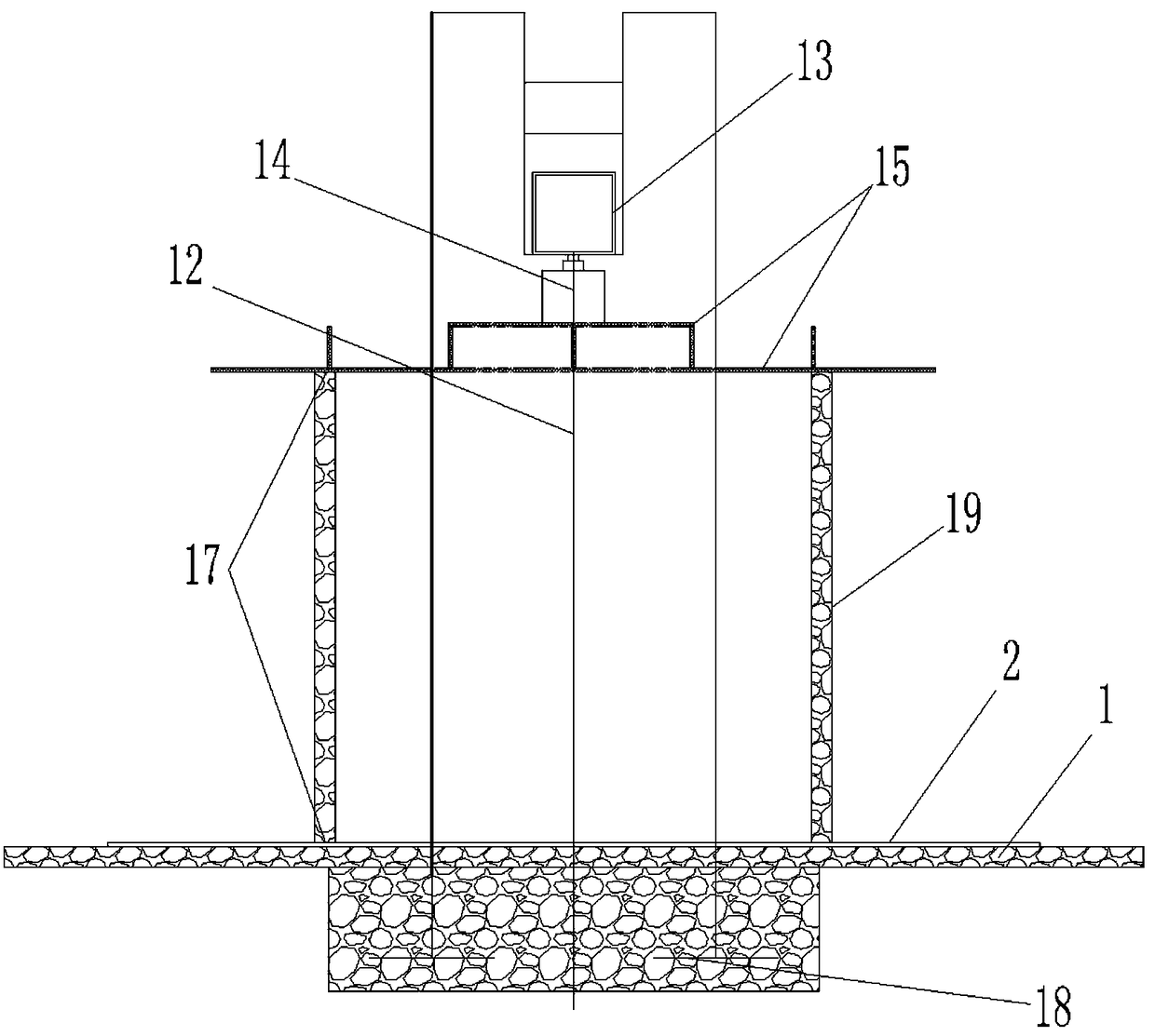 Device for detecting pressure of water in concrete pipe