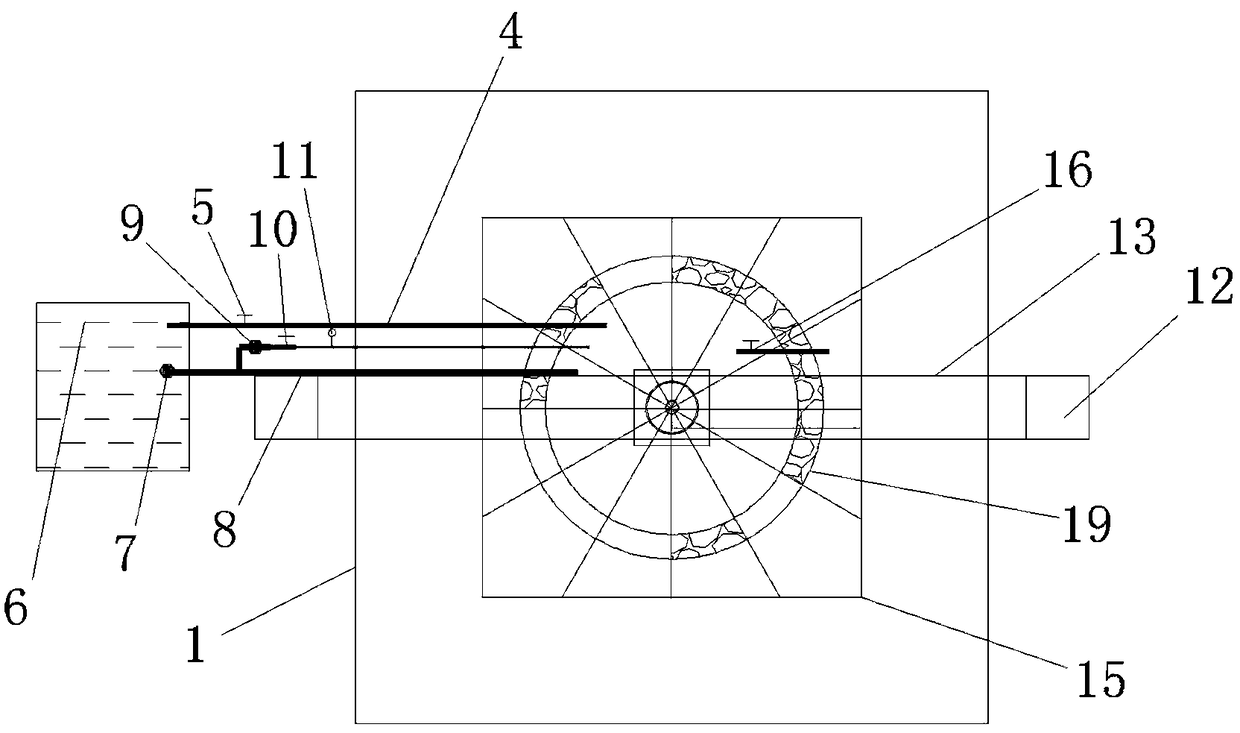 Device for detecting pressure of water in concrete pipe