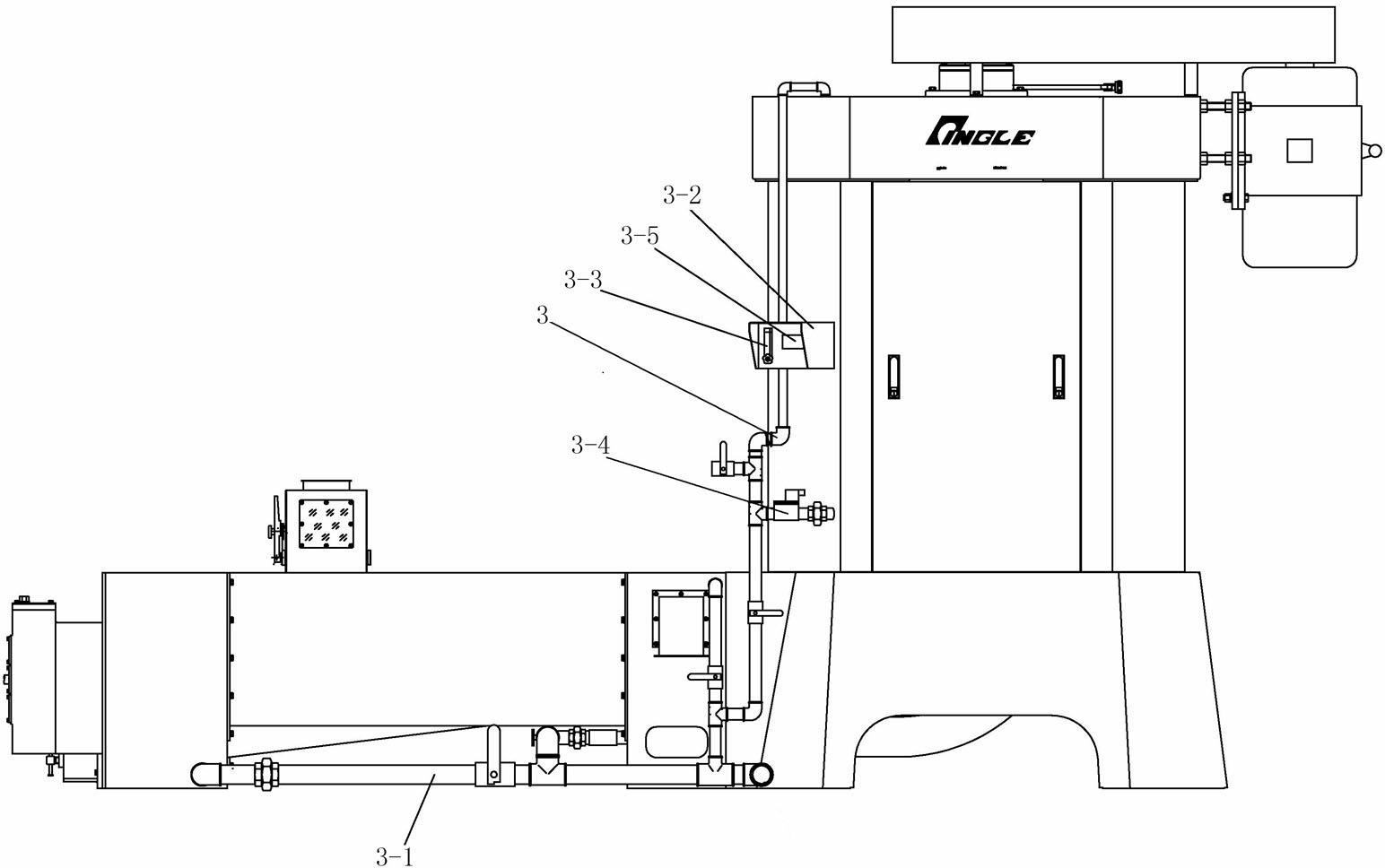 Wheat washer capable of feeding from bottom