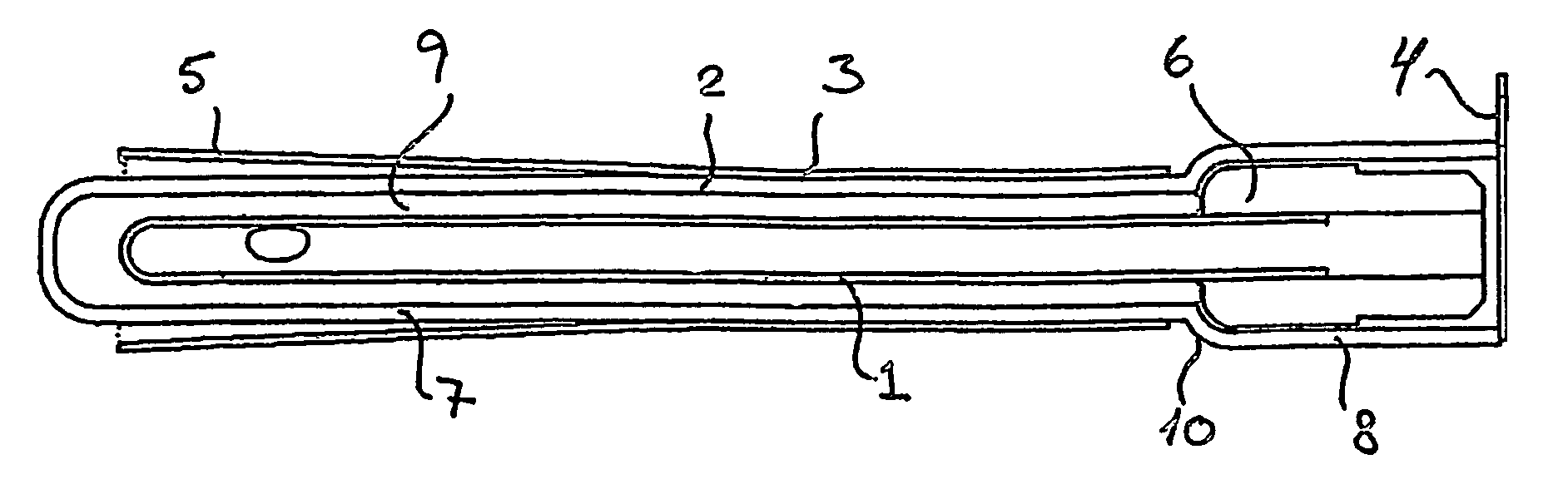 Catheter assembly with catheter handle and container