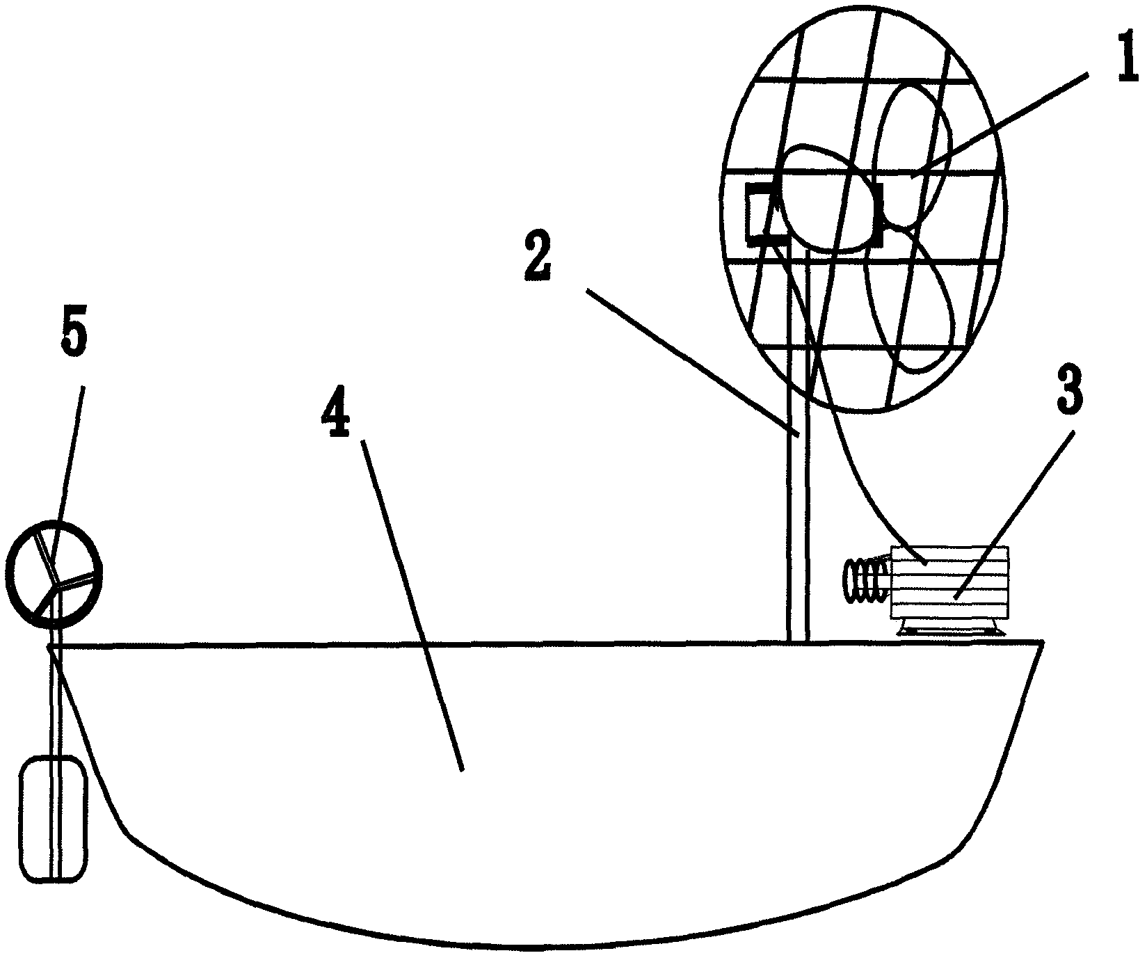 Wind-power steamship