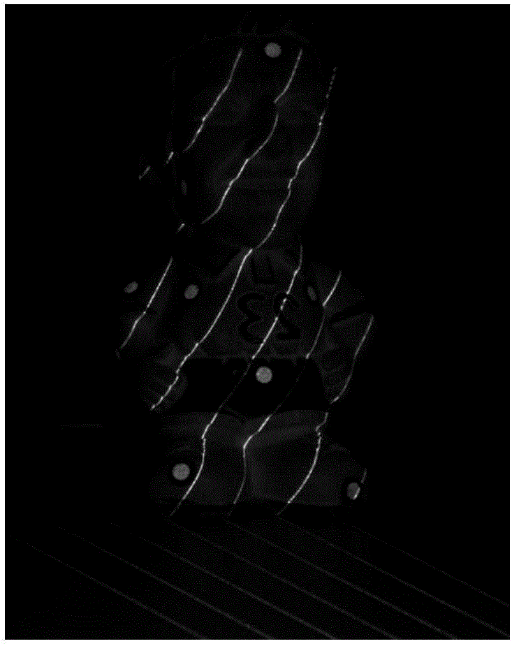 Method and system for automatically extracting position and profile of mark point in image