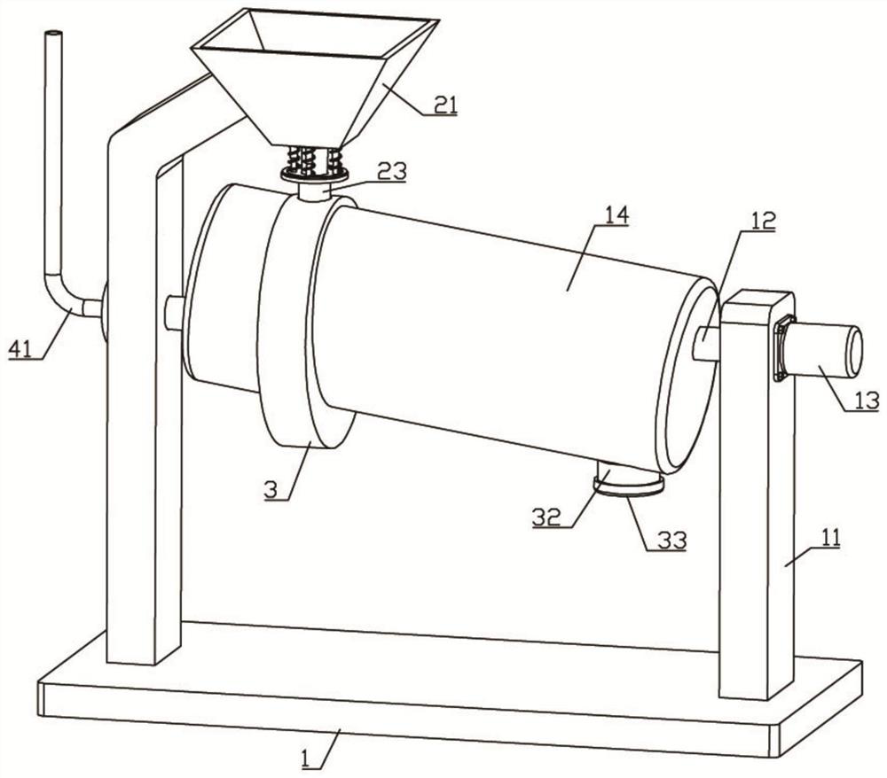 Drying device for zinc oxide preparation