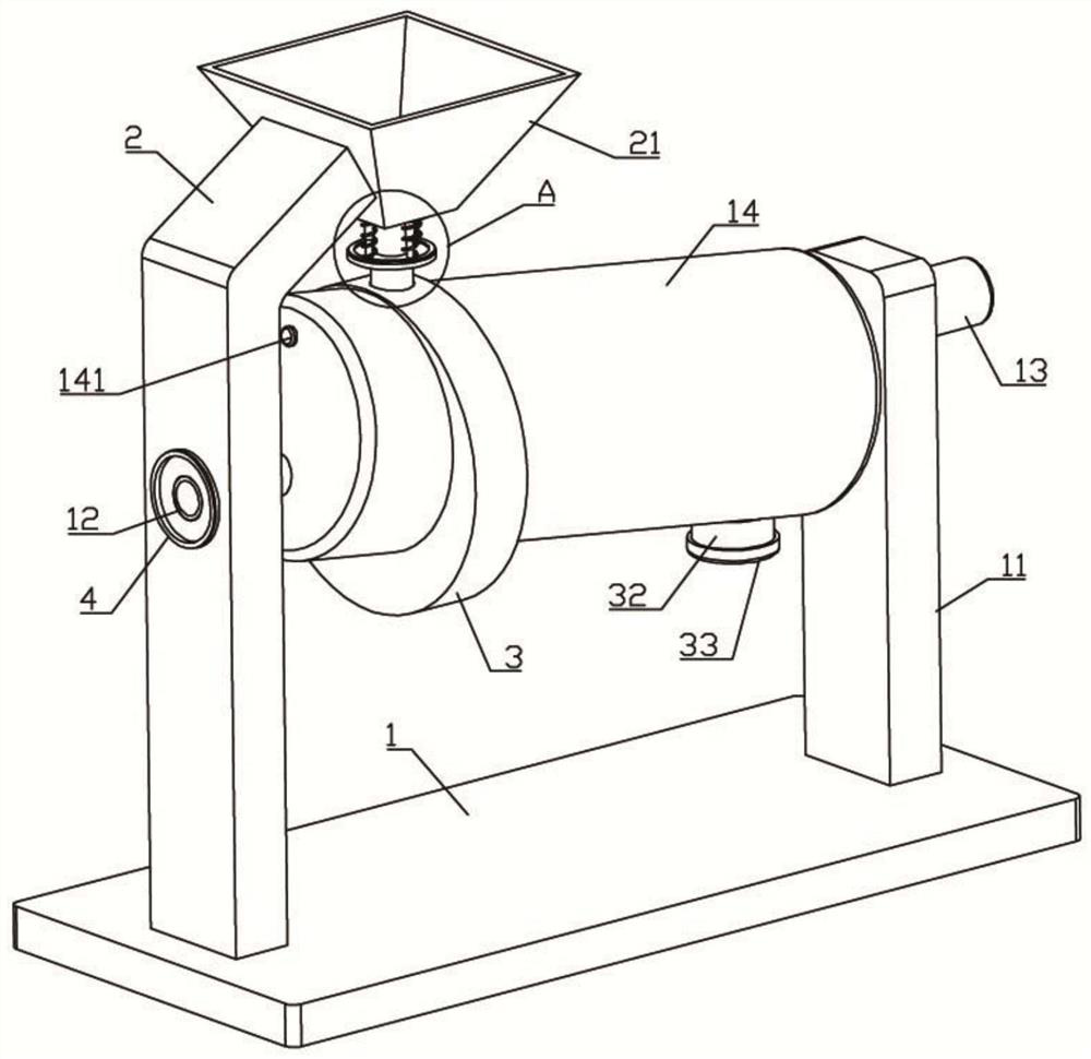 Drying device for zinc oxide preparation