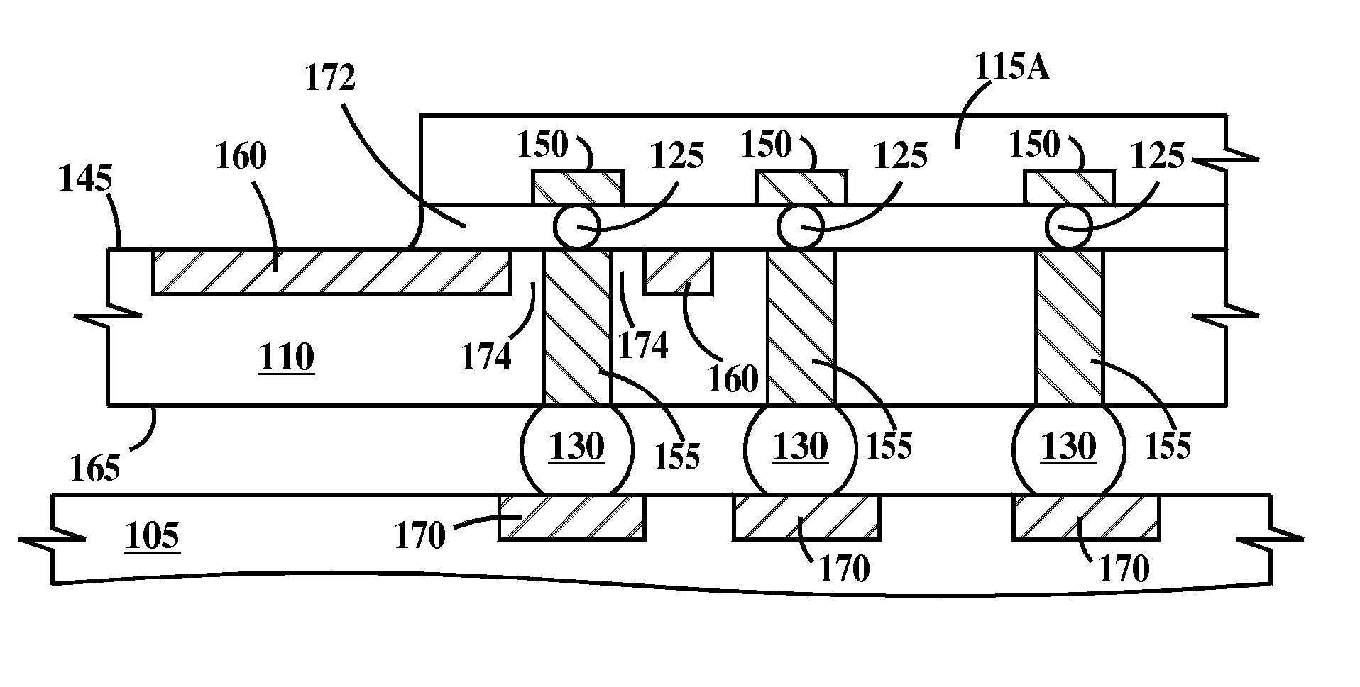 Stress relief structures for silicon interposers