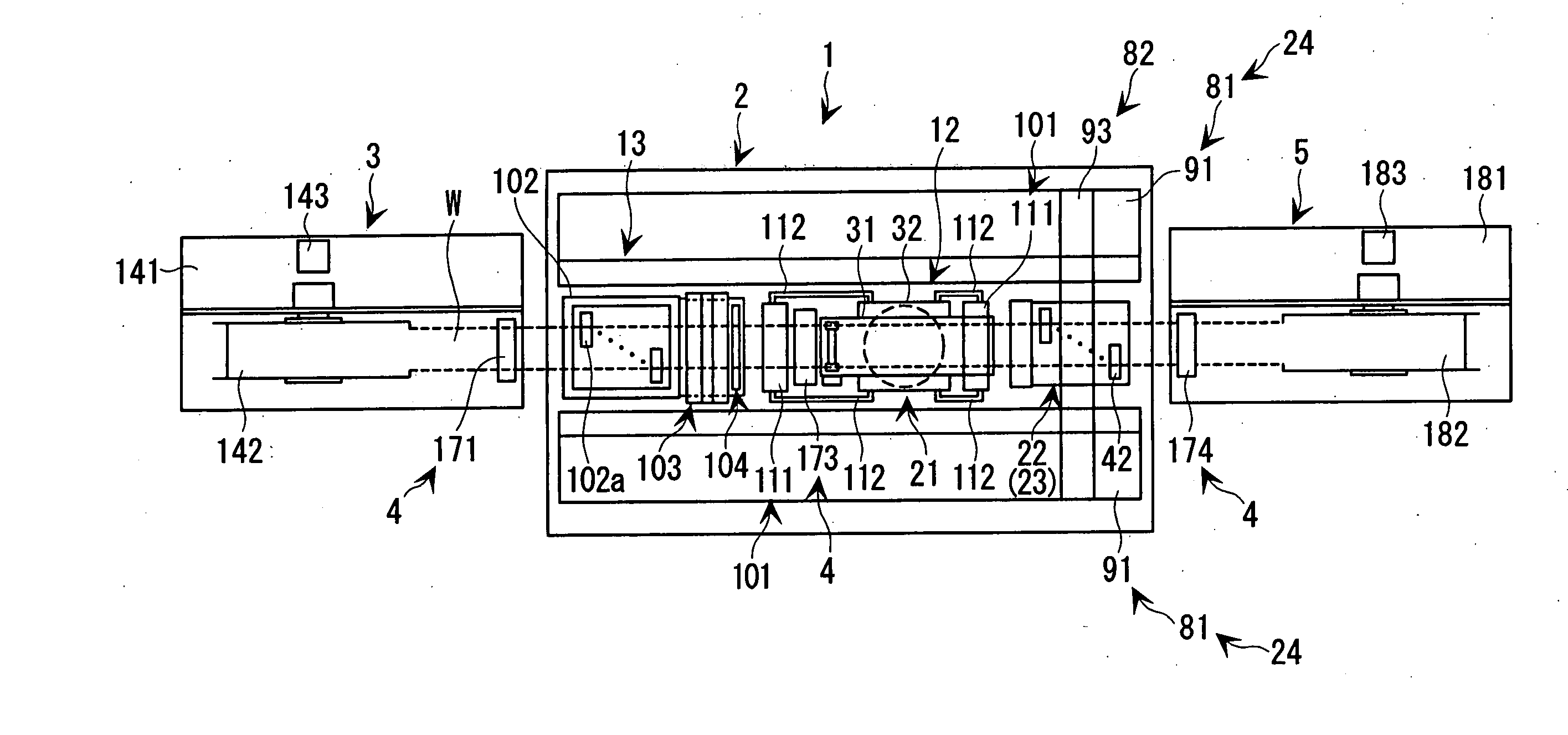 Apparatus for ejecting liquid droplet, work to be applied thereto, method of manufacturing electro-optic device, electro-optic device, and electronic equipment