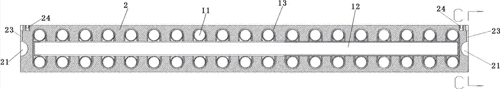 Light-weight, energy-saving and environment-friendly prefabricated floor slab and installation process thereof