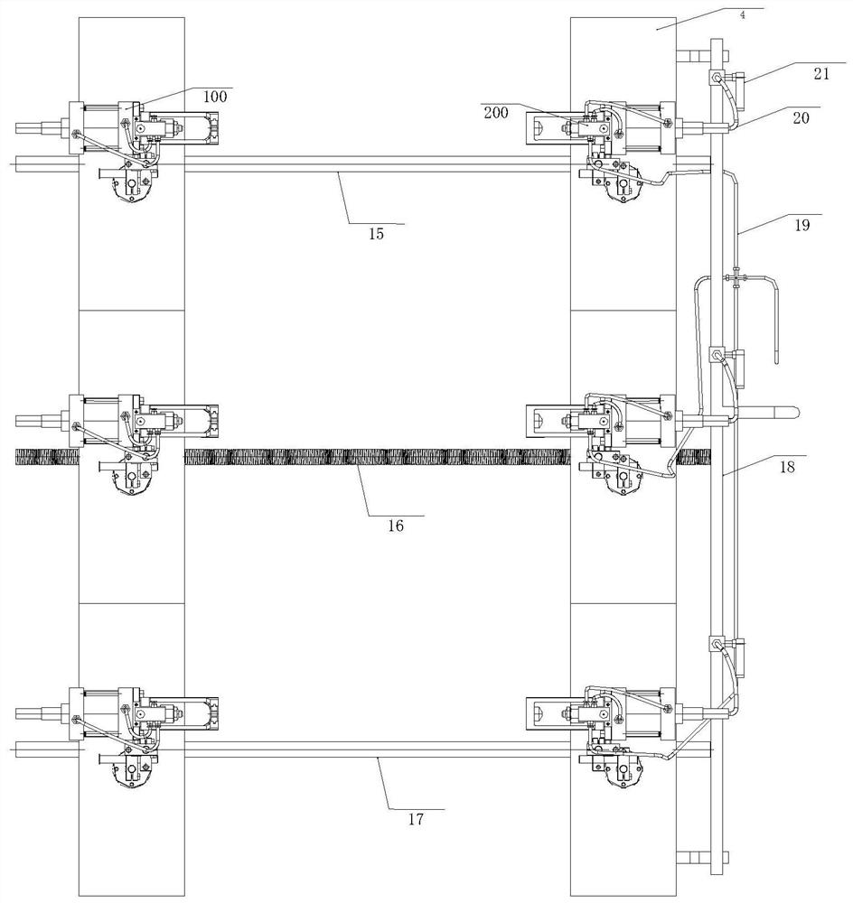 Easy-to-use high-pressure oil pipe pressure test tooling device