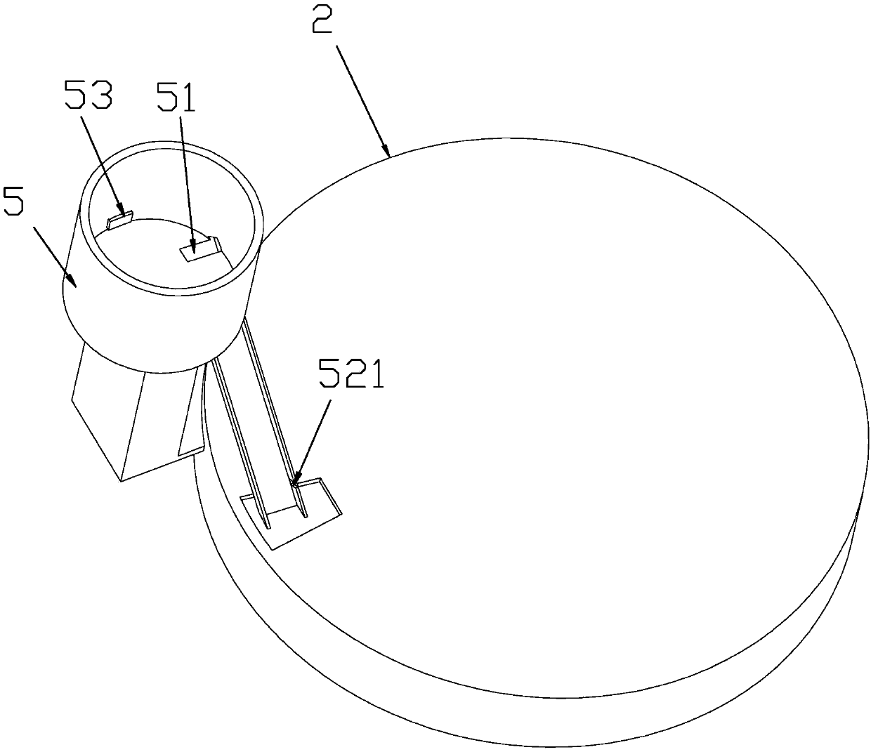 Crucible disc mechanism with feeding device and operation method thereof