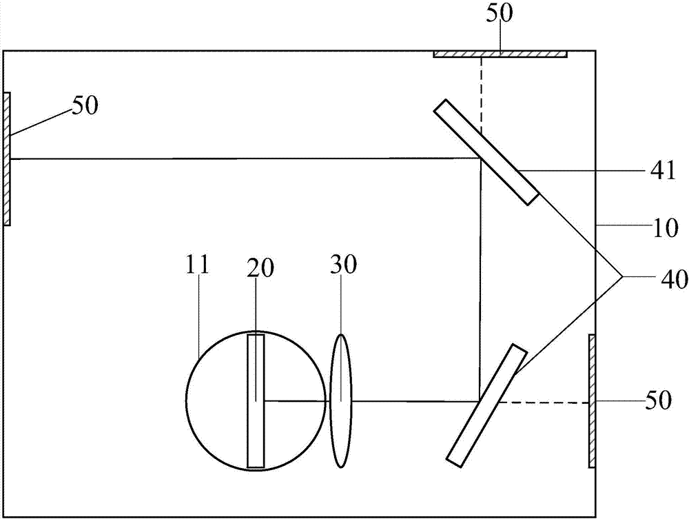 Optical zoom camera module and mobile terminal