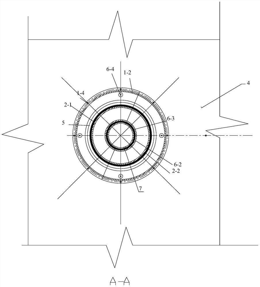 An anti-shock device for ship's tank-piercing pipeline