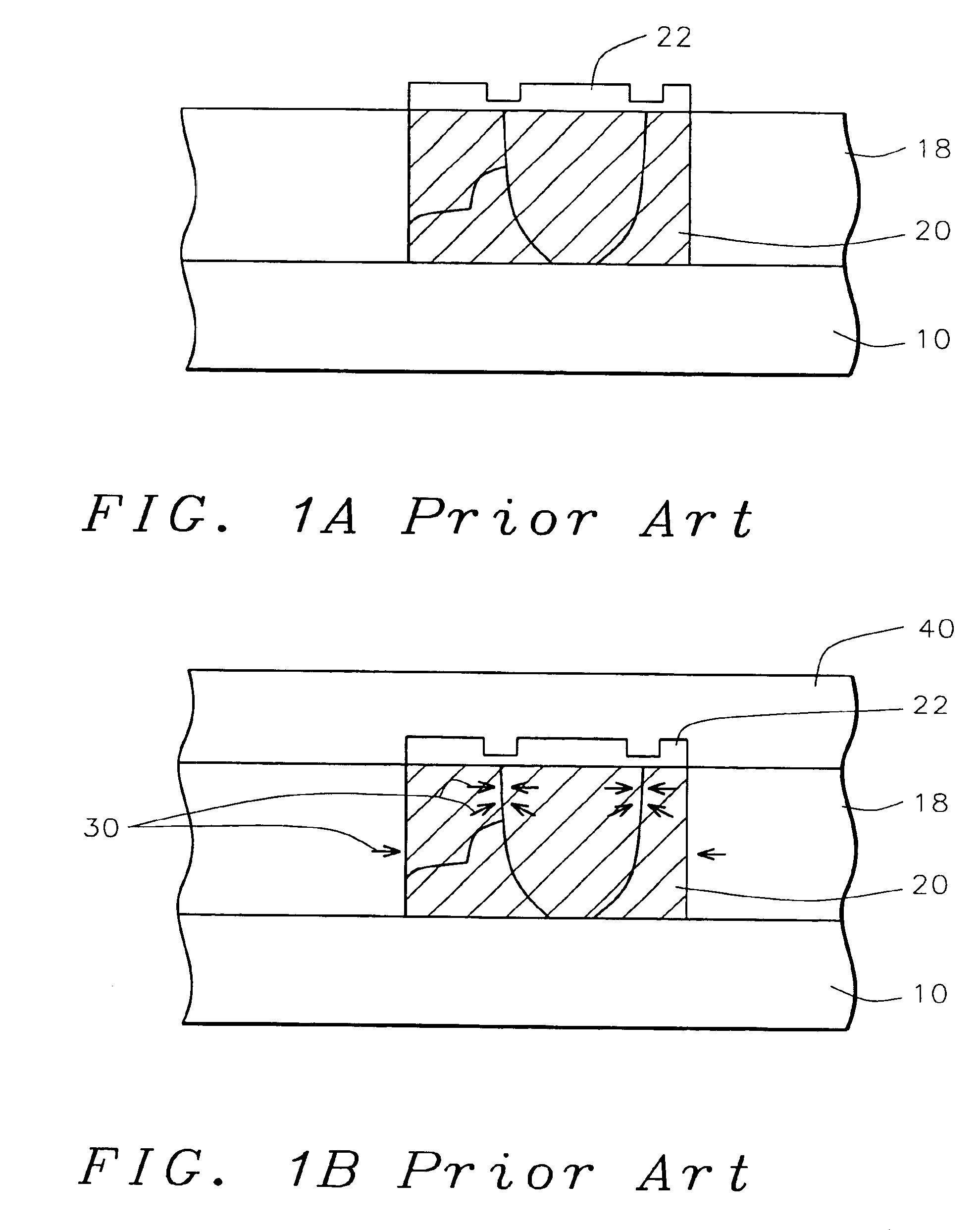 Solution for copper hillock induced by thermal strain with buffer zone for strain relaxation