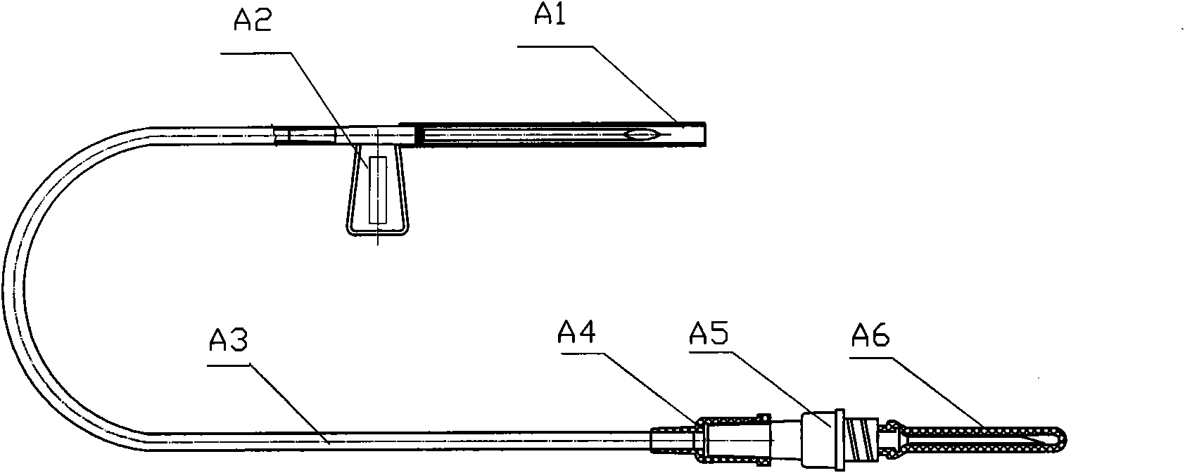 Safe pen type blood taking needle