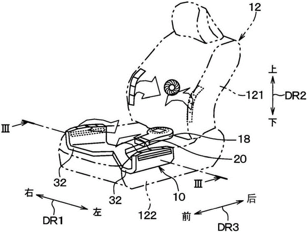 Vehicle seat air-conditioner