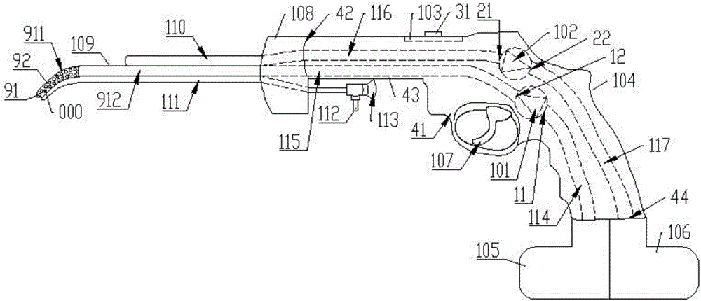 Nasal sinuses rinsing device