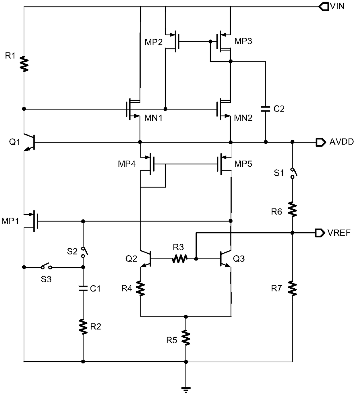 Band gap reference circuit with transient enhancing function