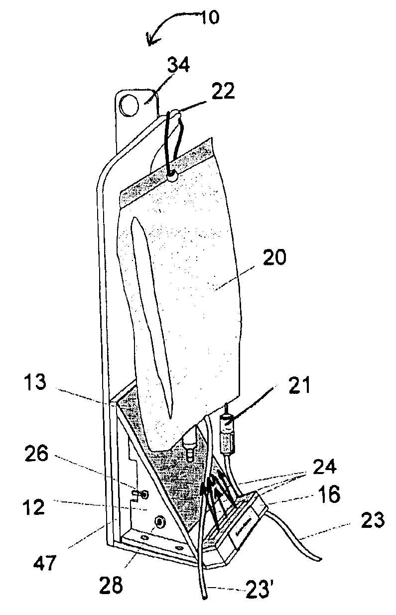 Single intraveneous drip component illumination device