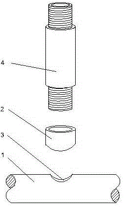 A kind of technical method of installing meson on metal lamp tube