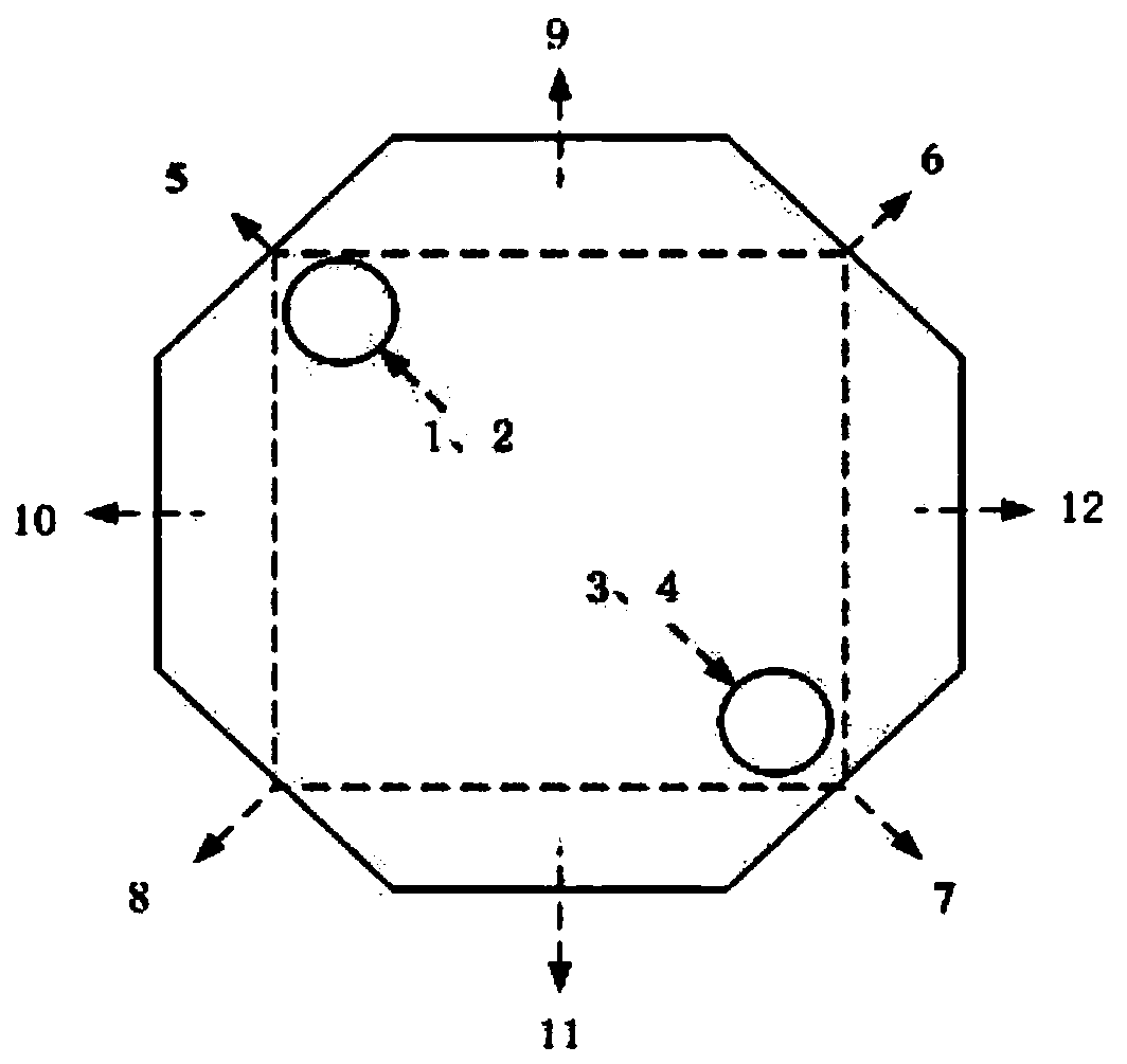 Online testing device for performance of laser gyroscope reflector