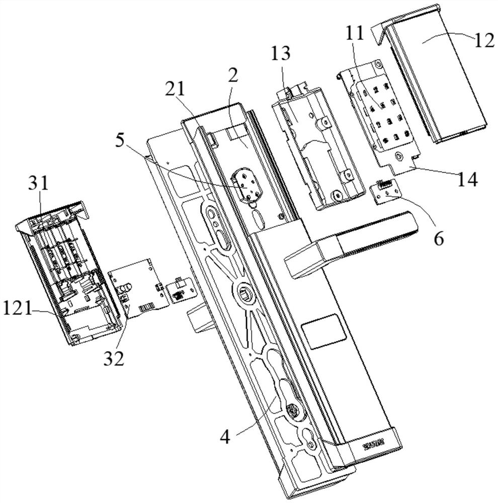 Intelligent lock with interchangeable front and rear electronic modules