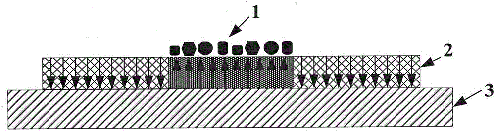 Micro-nano magnetoelectric coupler based on ferroelectric film and self-assembly magnetic nanometer particle structure