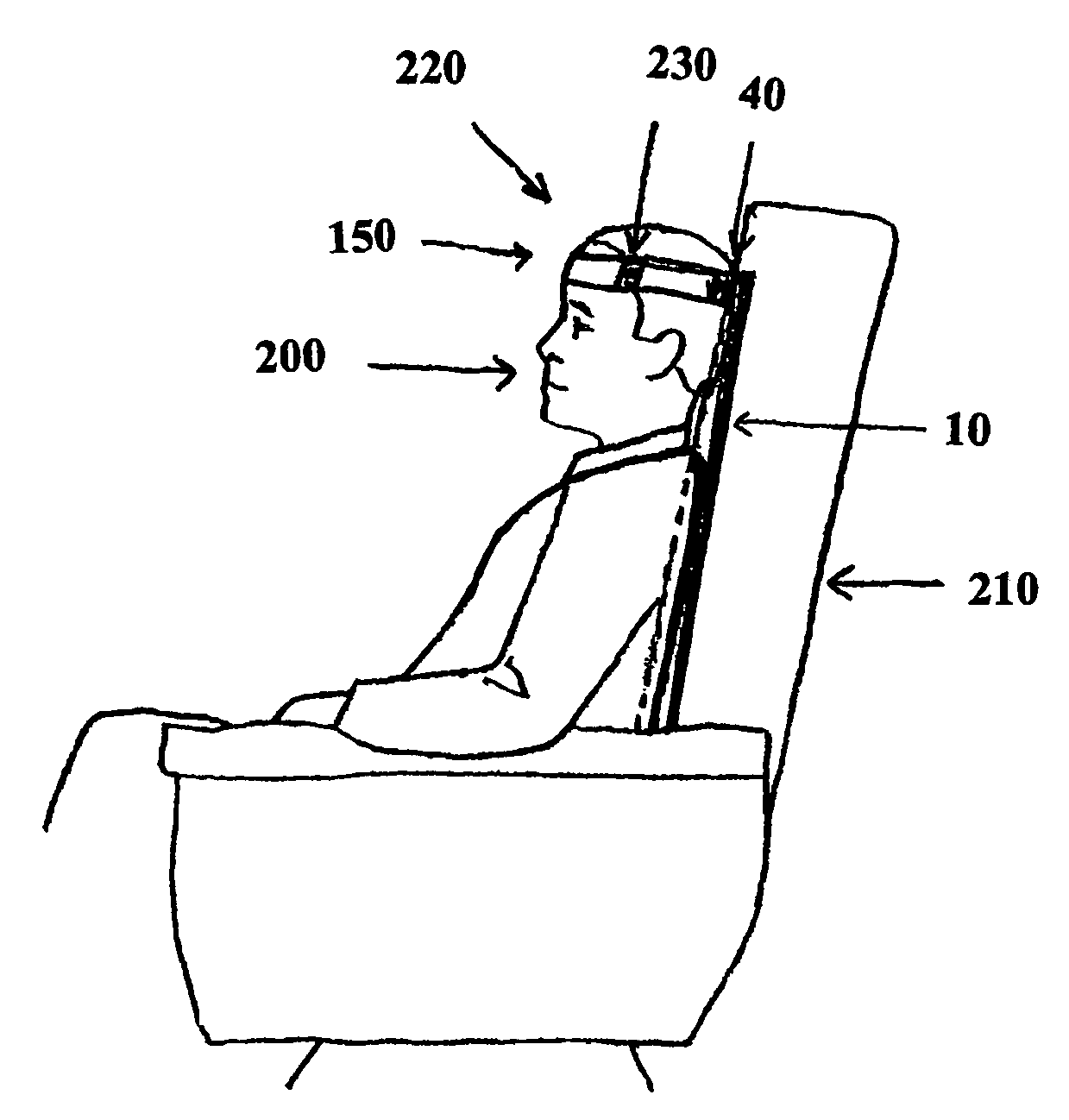 Device and method for head restraint