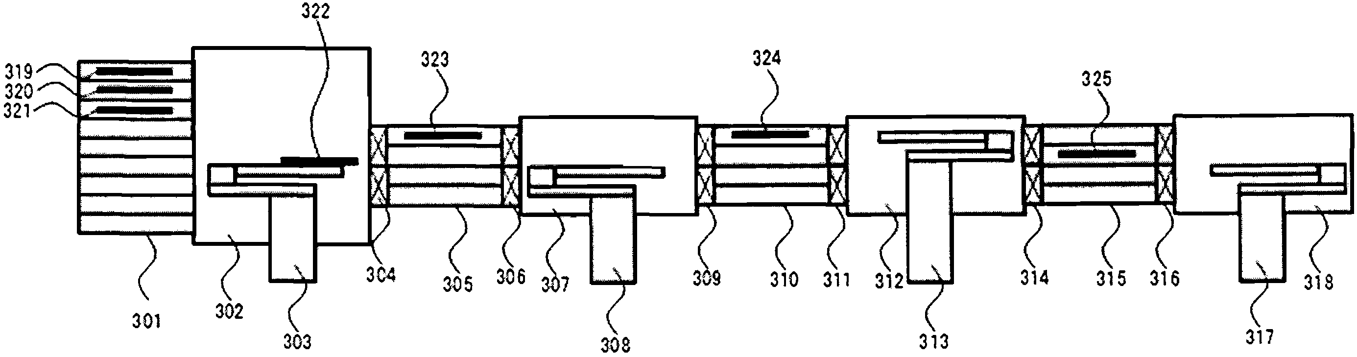 Vacuum process device and vacuum process method