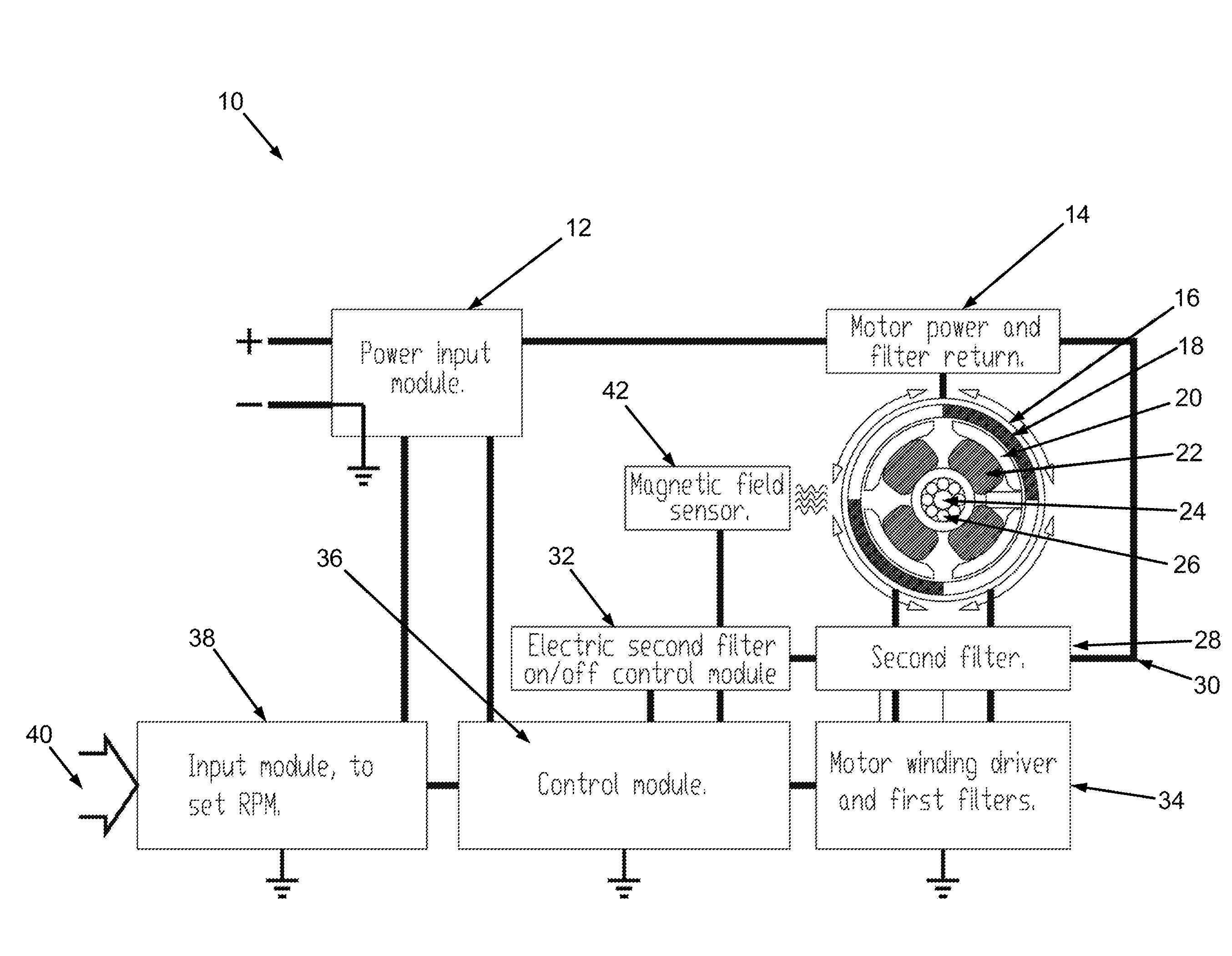 Method for making a motor quieter