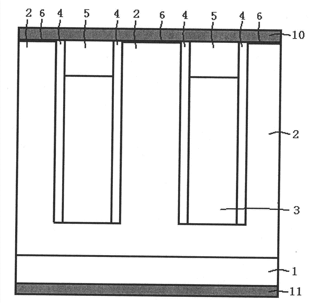 Schottky semiconductor device with super junction structure and manufacturing method thereof